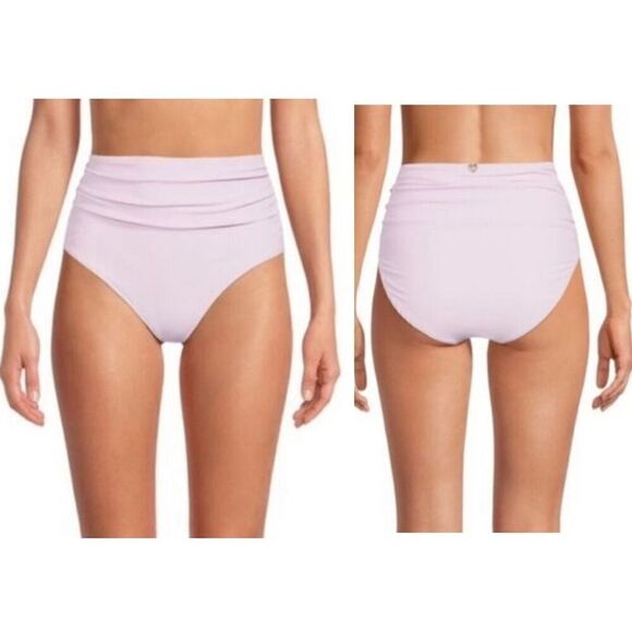 CATHERINE MALANDRINO Solid-Hued Bikini Bottoms - Picture 1 of 6